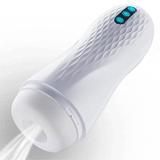 Phantom Pleasure 5 Suction 10 Vibration 3-Language Voice Masturbator With Heated Base Male Sex Toys