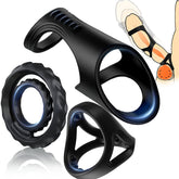 Paul Stronger Erection Male Silicone Penis Ring 3-Piece Set Multiple Combinations