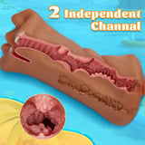 7.4-Inch Three Channel Mouth Vaginal Anal Pocket Pussy