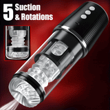 5 Rotating 5 Sucking 7 Vibrating Masturbator & Training 2 IN 1 Adult Toys