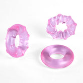 3-Piece Set Cock Rings High-Elasticity Tpe Rings For Male Pleasure