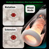 TRYFUN App-Controlled Automatic Thrusting Rotating Heating Smart Masturbator Cup