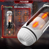 One-click Orgasm with 4 Thrusting & Heating Future Masturbator