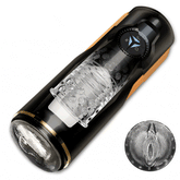 Dylan Vulva Mouth 5 Thrusting Rotating 2 in 1 Automatic Masturbator