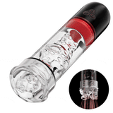 Vibrating & Sucking 2 IN 1 Lips Penis Pumps Male Sex Toys