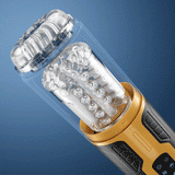 Spark - Amber Flash 3 Thrusting & Rotation 7 Vibration Masturbator Adult Sex Toys For Men