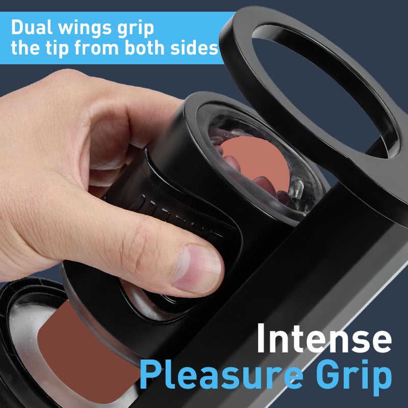 William Piston-Style Manual Thrusting & Squeezing Detachable Multifunctional Male Masturbator