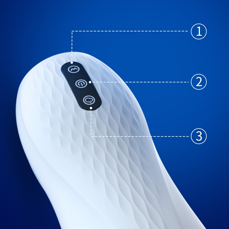 Phantom Pleasure 5 Suction 10 Vibration 3-Language Voice Masturbator With Heated Base Male Sex Toys