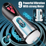 [5.91 IN Depth] Intimimate 5 Suction 9 Vibrations Masturbator Cup Male Masturbators