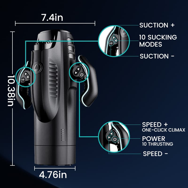 【3.15 IN Depth】Leten 10 Vibrating & Sucking Voice Handheld Masturbator Male Sex Toys