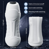 3 Sucking and Vibrating Masturbator Electric Pocket Pussy Male Stroker Toy
