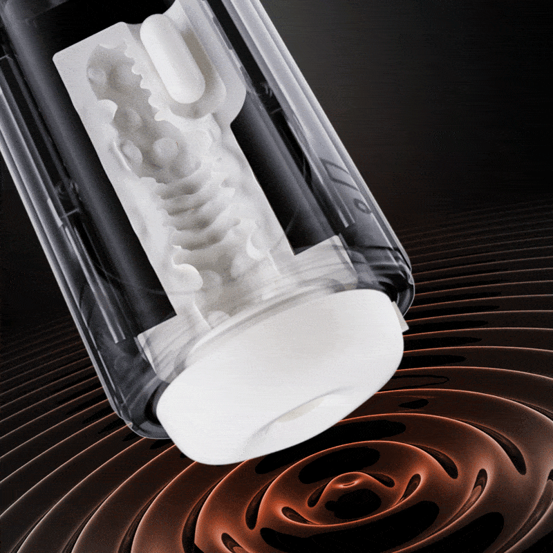 [Free Lube] LCD Sucking Thrusting Vibrating Male Masturbator male sex toys