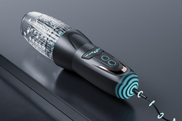 Breathwhirl Thrusting Rotating Vibration Male Stroker Masturbator Adult Toy