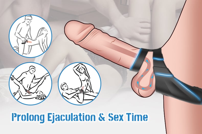 10 Vibrations Double Cock Rings