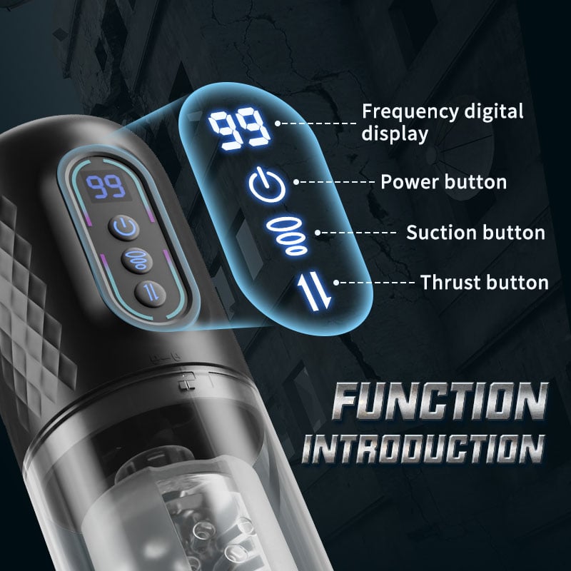 9 Rotating & Thrusting & Sucking Masturbator Male Men Sex Toy