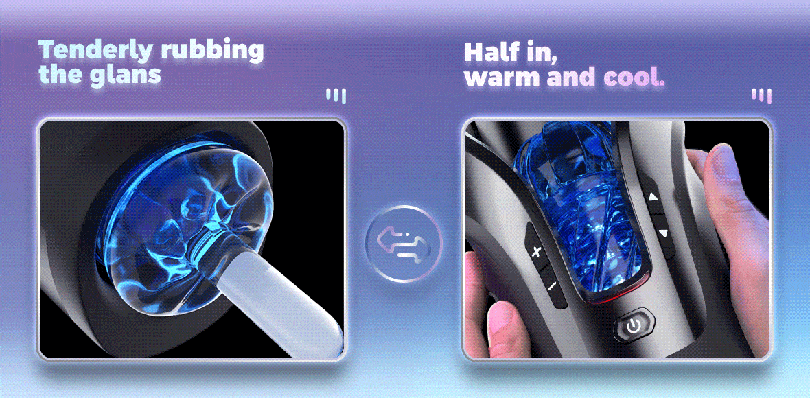 Leten Cannon King Mini 3D Fleshy Telescopic Vibrating Automatic Male Masturbator Blowjob Stroker