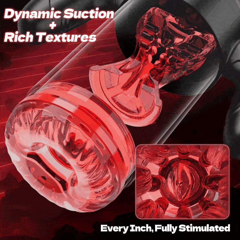 Wine & Beauty Handle Design 9 Thrusting & Rotating 9 Suction male sex toys
