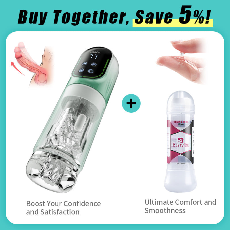 Starry Gaze 4 in 1 Dual Egg Vibrator Rotating Thrusting Suction Masturbator male sex toys