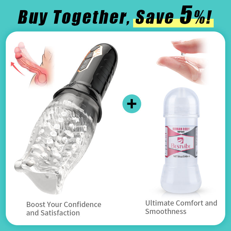 【FREE SHIPPING】- TORNADO-Gawk Gawk 5 Rotating ＆10 Vibrating Sex Toys for Men Oral Sex Male Masturbators