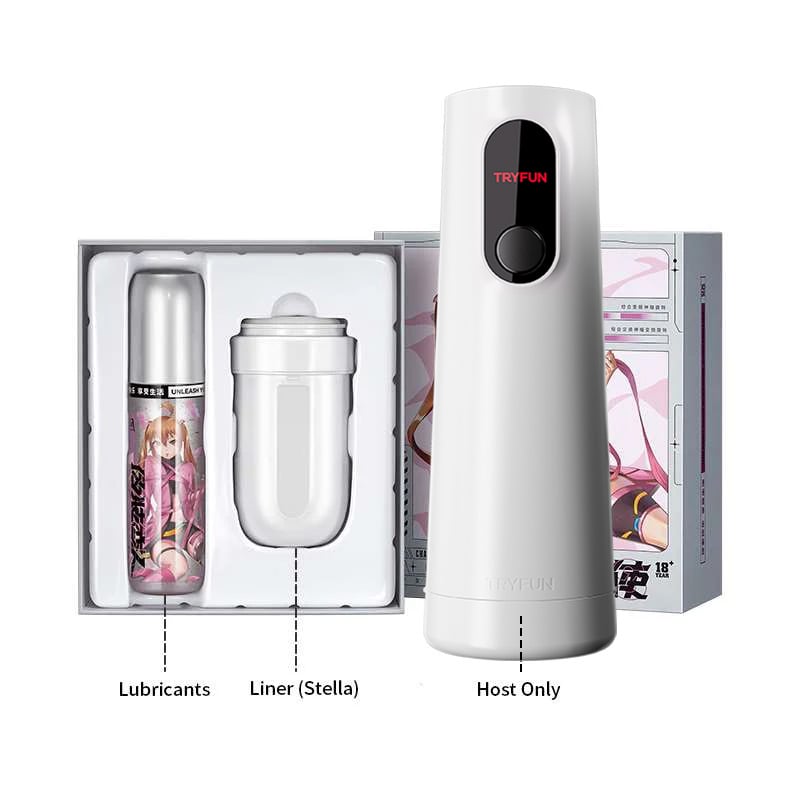TRYFUN App-Controlled Automatic Thrusting Rotating Heating Smart Masturbator Cup