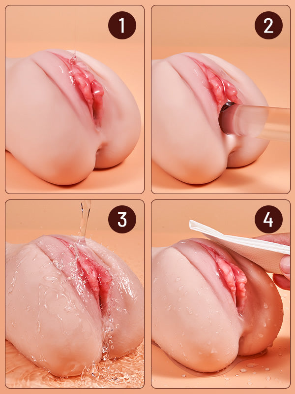 Stella Vibrating Pocket Pussy Male Masturbator with Textured Vagina