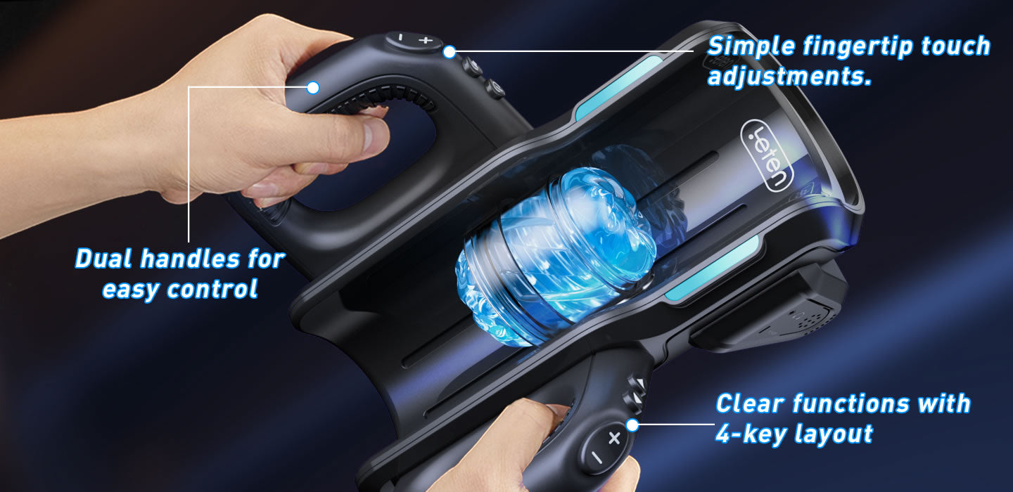 Leten 10 Thrusting High-speed Motor Masturbator with Phone Holder Male Sex Toys