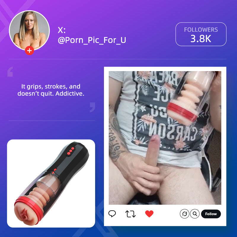 【30% Off】Roka - Lifelike Automatic 5 Thrusting 10 Vibrating Vocable Masturbator