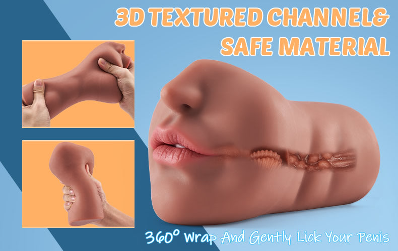 Tanned Mouth Blowjob Masturbator Stroker