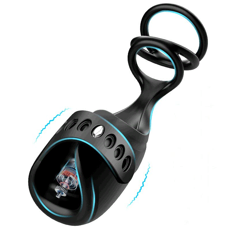 3-in-1 Glans Trainer Masturbator with Penis Ring