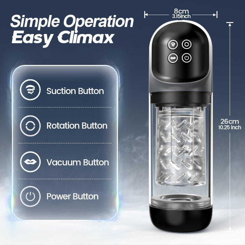 【Endurance Training】 Night Elf 7 Rotation Suction Vacuum Pumps Masturbator Pocket Pussy Adult male sex toys