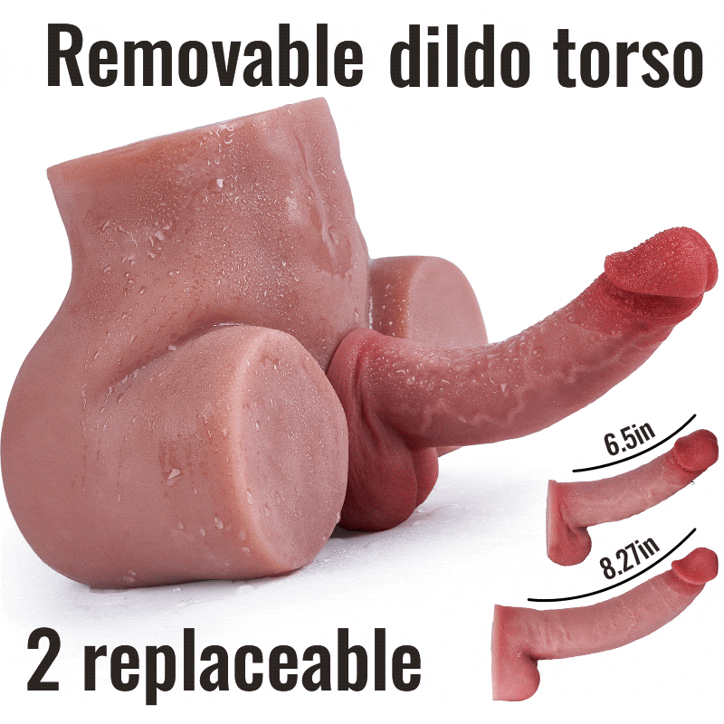 【2 Dildos Available】2 Dildos 6.5in/8.27in Are Removable And Replaceable, Different Lengths And Sizes
