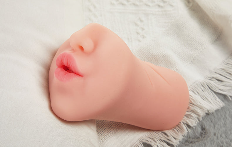 Face Design Oral Sex Toy Stroker Pocket Pussy