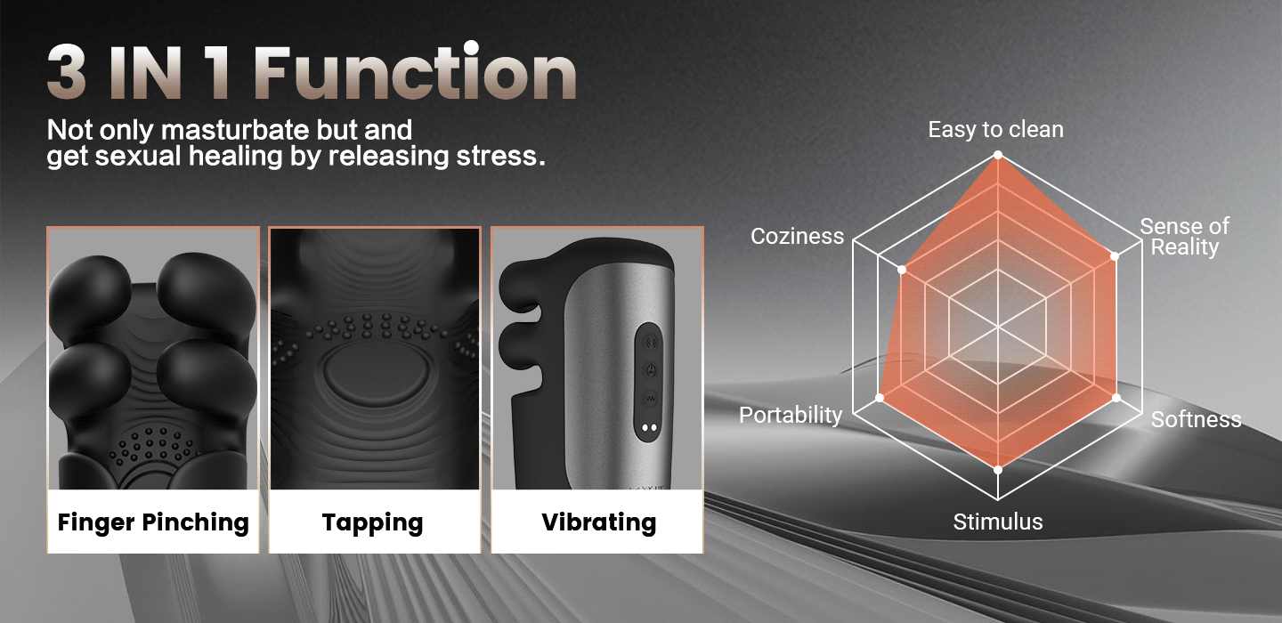 Evans - Automatic 10 Finger Pinchin & Tapping for Massage Therapy Penis Vibrator