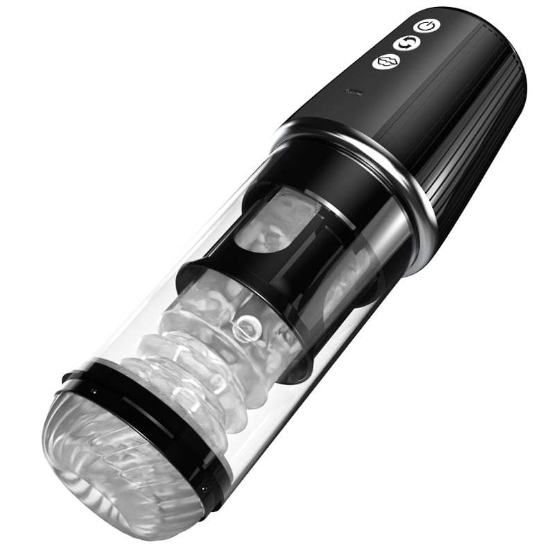 5 Rotating 5 Sucking 7 Vibrating Masturbator & Training 2 IN 1 Adult Toys