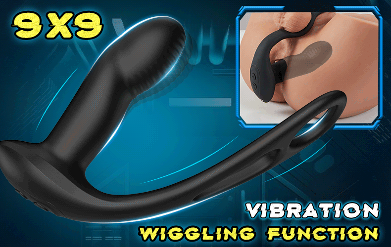 Ricky Remote Control 9 Vibrating & Wiggling Prostate Massager Anal Toy