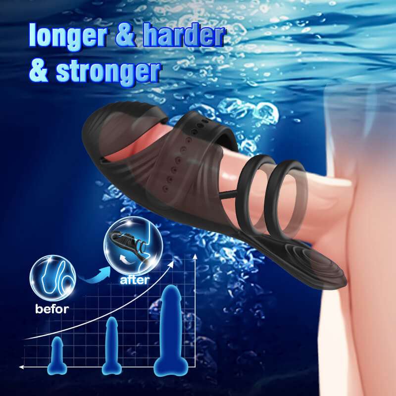 Wild Mustang Triple Motor 7 Vibrating Penis Vibrators For Intense Glans Stimulation