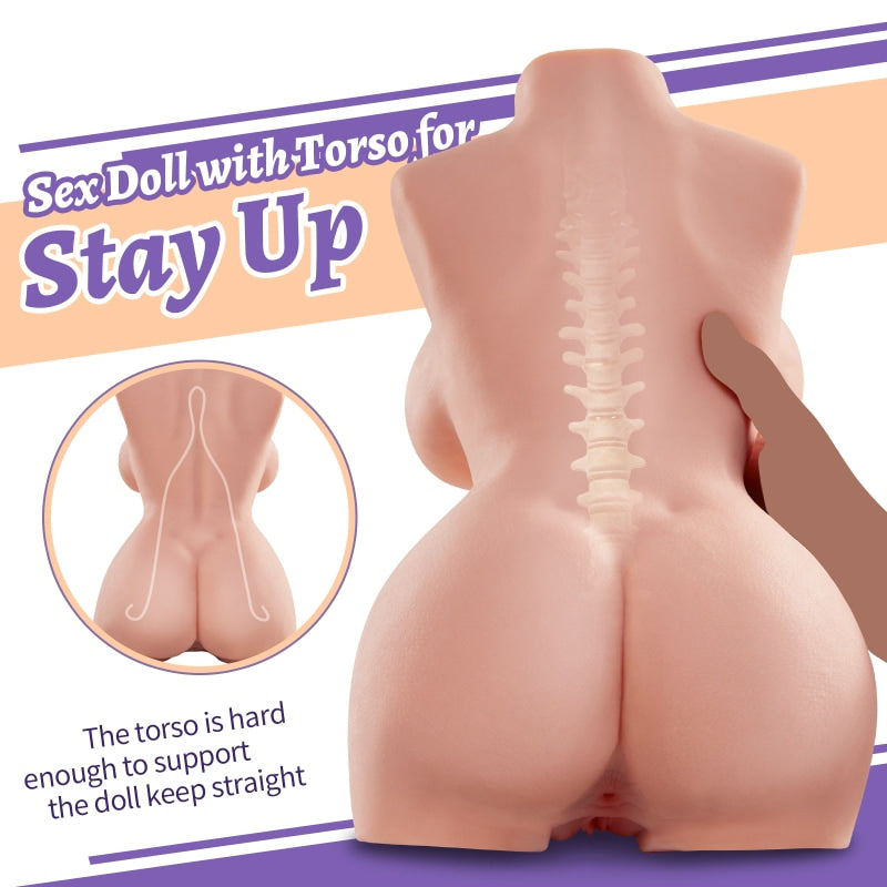 Indie Lifelike Butt 10.7 LBS Torso Sex Doll Male Masturbator