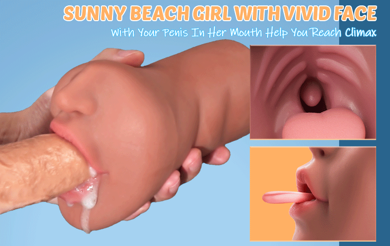 Tanned Mouth Blowjob Masturbator Stroker