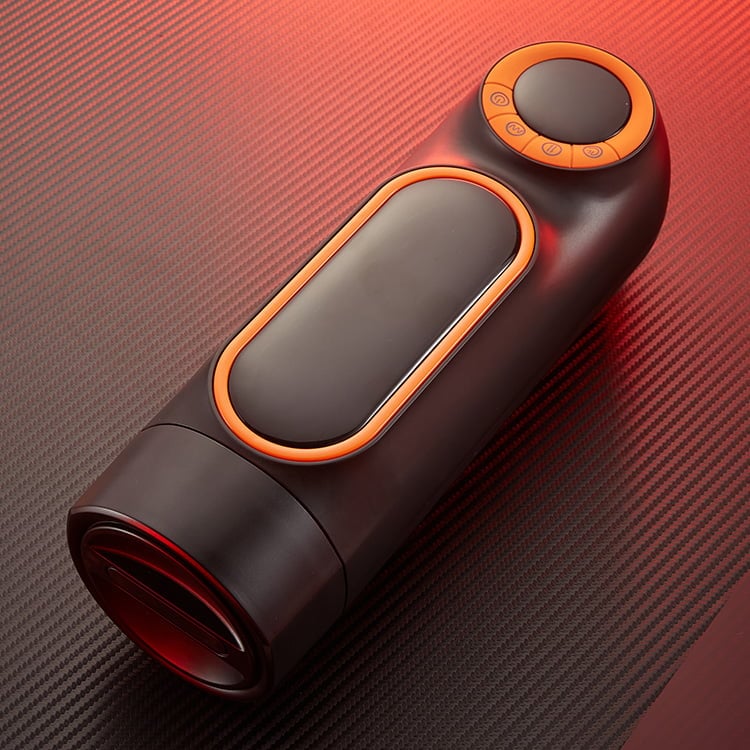 [Free Lube] LCD Sucking Thrusting Vibrating Male Masturbator male sex toys