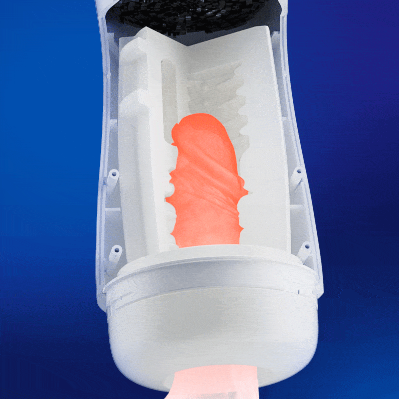 Phantom Pleasure 5 Suction 10 Vibration 3-Language Voice Masturbator With Heated Base Male Sex Toys