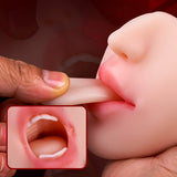 2 in 1  3D Textured Clitoris Oral Pocket Pussy 1.76 lbs