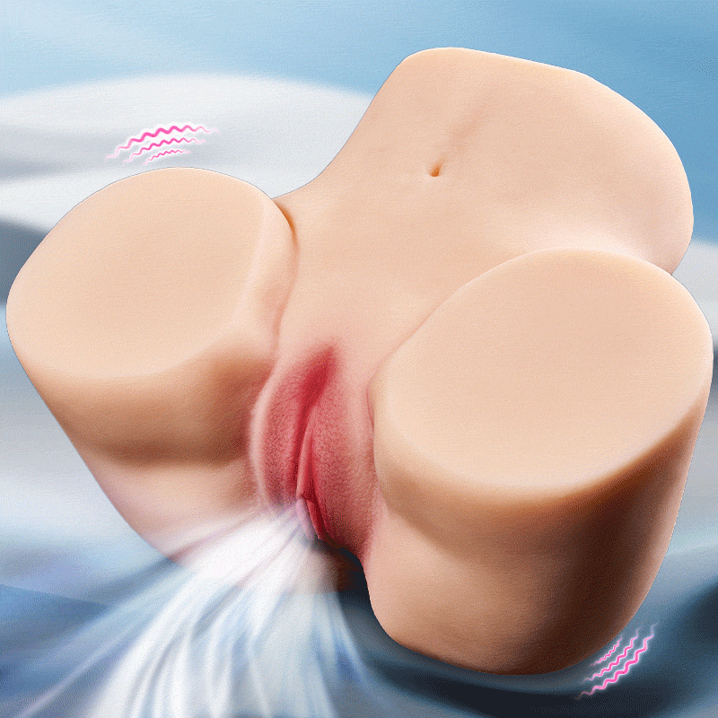 5.5 LB Realistic Vibrating Butt with Dual Channel