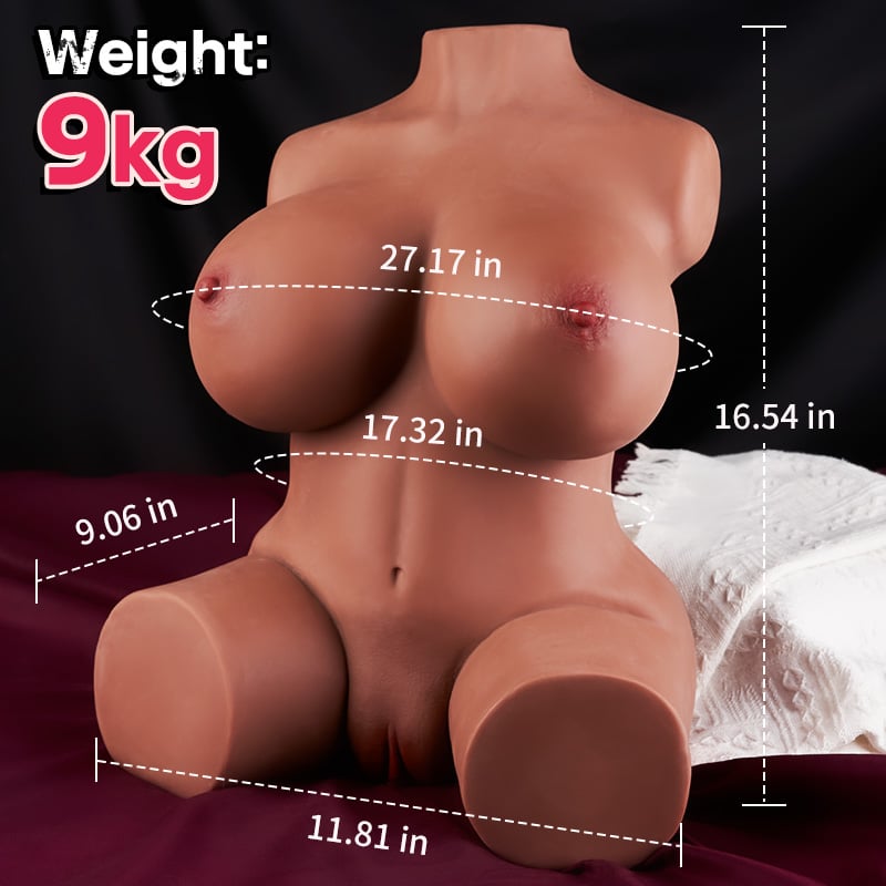 Rachel  21.38LBS Female Torso Big Butt Sex Doll Stroker Love Doll Realistic Boobs Pocket Pussy