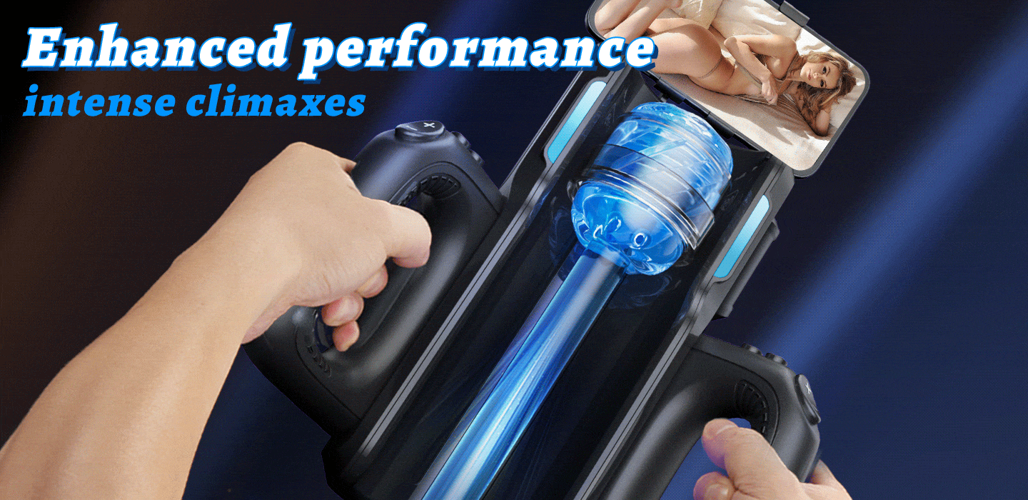 Leten 10 Thrusting High-speed Motor Masturbator with Phone Holder Male Sex Toys