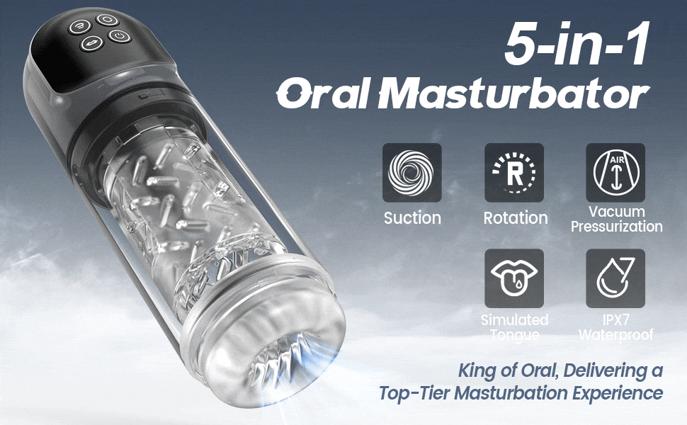 【Endurance Training】 Night Elf 7 Rotation Suction Vacuum Pumps Masturbator Pocket Pussy Adult male sex toys
