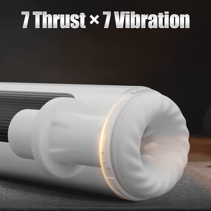 Saith Wearable 7 Thrusting & Vibrating Heating Vocable Masturbator Male Sex Toys