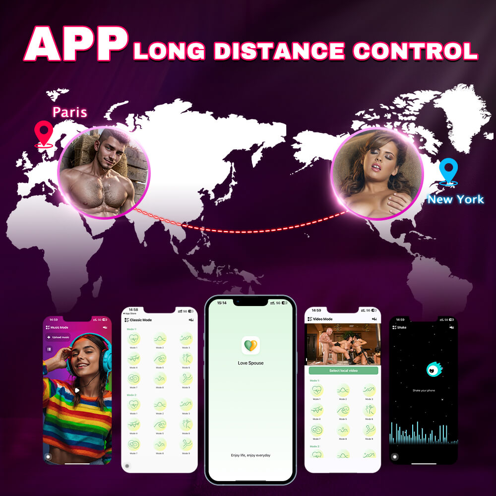 Rose Sex Toy Anal Plug APP Thrusting Vibrators, Remote Control Anal Sex Toy