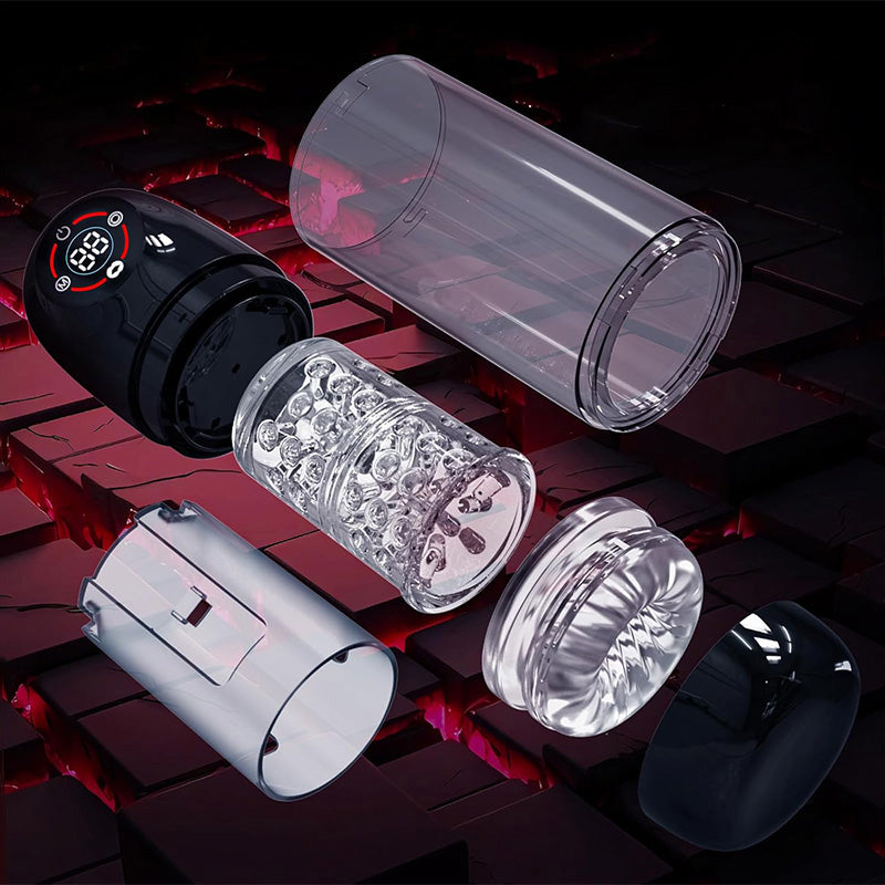 Seductive Succubus 7 Rotating 7 Sucking Lcd Display Pumps & Enlargers  Automatic Male Masturbator