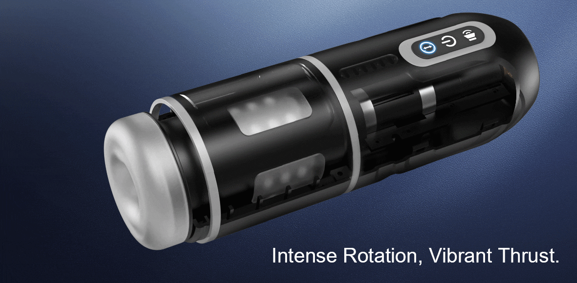 Chainsaw 7 Thrusting Rotation Automatic Masturbator with Suction Base