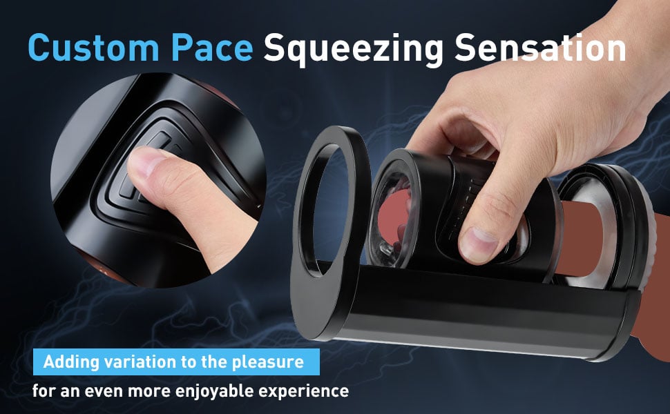 William Piston-Style Manual Thrusting & Squeezing Detachable Multifunctional Male Masturbator